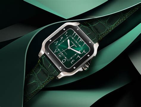 emerald green cartier watch